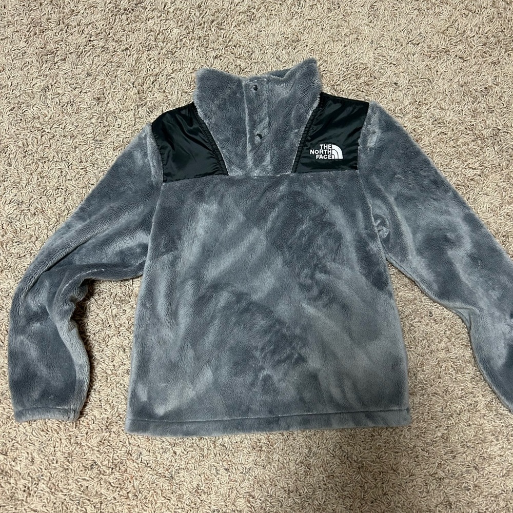 The North Face Gray Fleece Kids Pullover